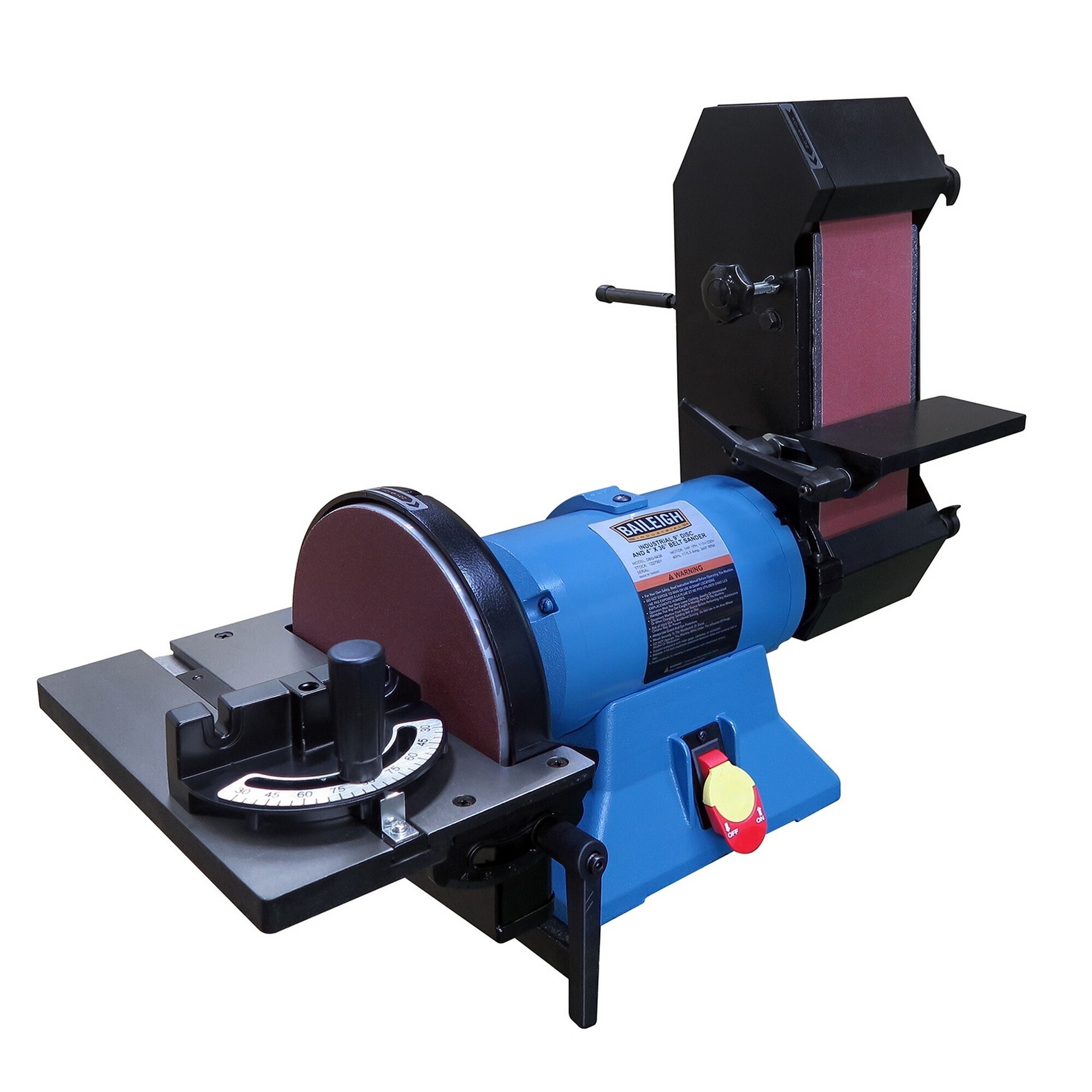 Baileigh, Disc Belt Sander, Belt Length 36 in, Belt Width 4 in, Model# DBG-9436